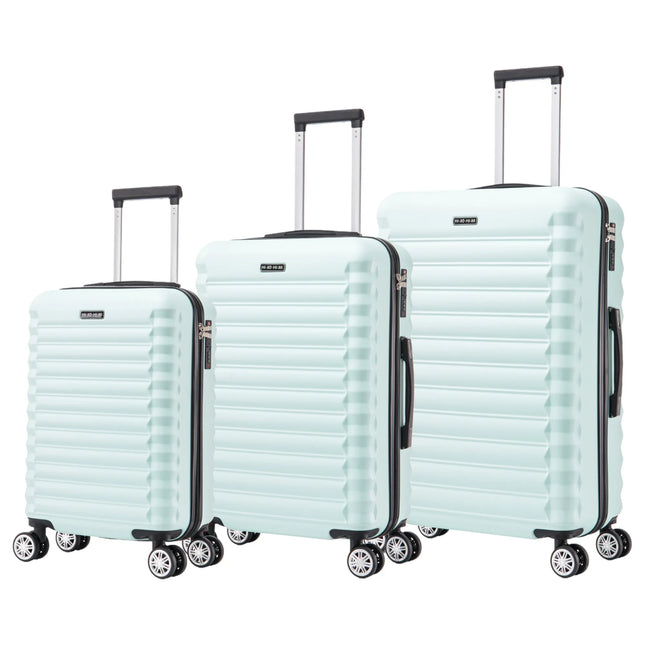 Set of elegant travel suitcases: lightweight abs housing, numeric lock, 4 360 swivel wheels ° , aluminum telescopic handle suitcase set trolley cabin suitcase (7599-6649 m003 8008 6089 fs)