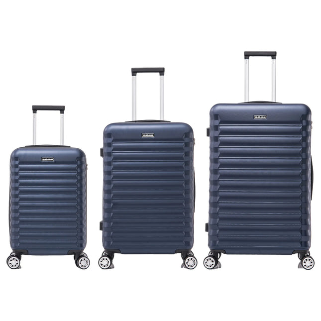 Set of elegant travel suitcases: lightweight abs housing, numeric lock, 4 360 swivel wheels ° , aluminum telescopic handle suitcase set trolley cabin suitcase (7599-6649 m003 8008 6089 fs)