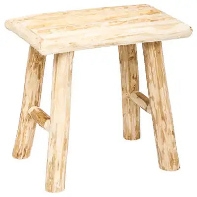 Woody Natural Wood Auxiliary Stool