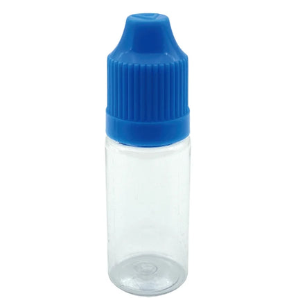 100pcs Empty 10ML Clear Plastic Needle Bottles With Childproof Cap And Long Thin Tip PET Dropper Vail Liquid Container