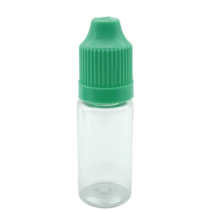 100pcs Empty 10ML Clear Plastic Needle Bottles With Childproof Cap And Long Thin Tip PET Dropper Vail Liquid Container