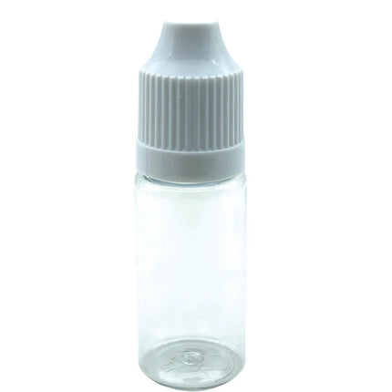 100pcs Empty 10ML Clear Plastic Needle Bottles With Childproof Cap And Long Thin Tip PET Dropper Vail Liquid Container
