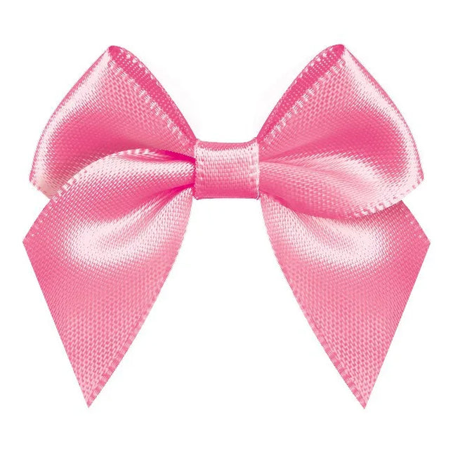 50Pcs Satin Ribbon Bow DIY Decoration Accessories Polka Dot Printed Ribbon Flower 45MM Gold Sliver Edge Satin Ribbon Bow 5/8"
