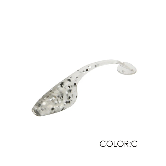 LETOYO 20pcs/bag 40mm 0.75g Soft Baits Mini Silicone Fishing Lure Easy to Shine T Tail Shad Artificial Soft Lure