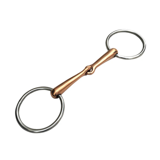 Stainless Steel Ring Snaffle Bits Copper Mouth Bit Horse Riding Equipment 5 Inches