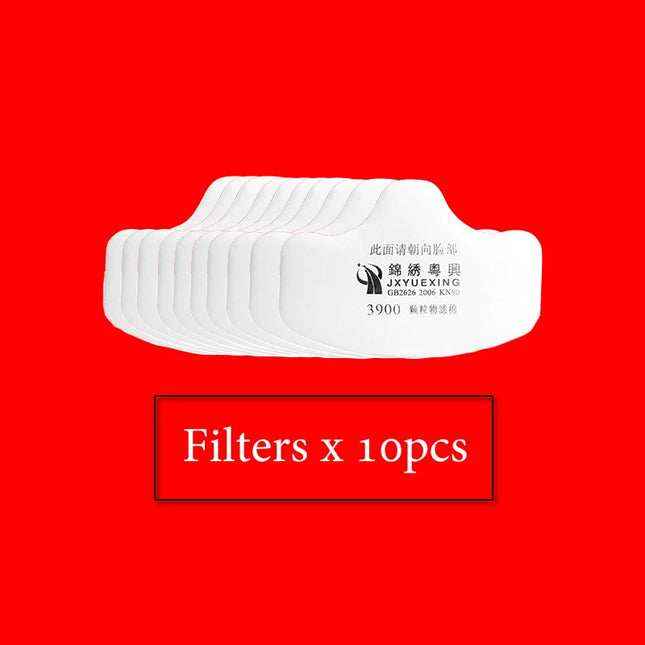 Half Face Dust Mask Respirator Dust-Proof Work Safety Rubber Mask Cotton Filter For DIY House Clean Carpenter Builder Polishing