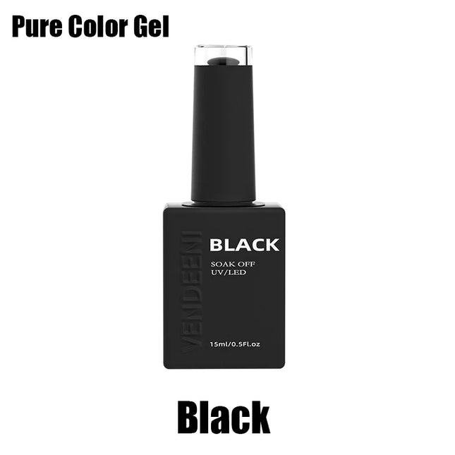Vendeeni 11 Kind Of Nail Art Functional Gel Top Coat Base Coat Russian Matte Top Coat Blossom Gel Pure Color Gel White Black Red