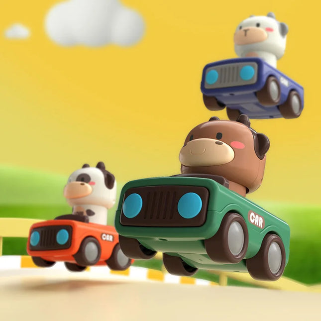 Children's Press Animal Inertia Car Toy Cartoon Sliding Car