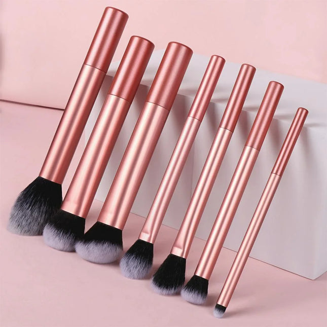 7/8pcs Makeup Brush Kit Soft Synthetic Hair Make Up Brushes Foundation Blush Eyeshadow Cosmetic Makeup Tools