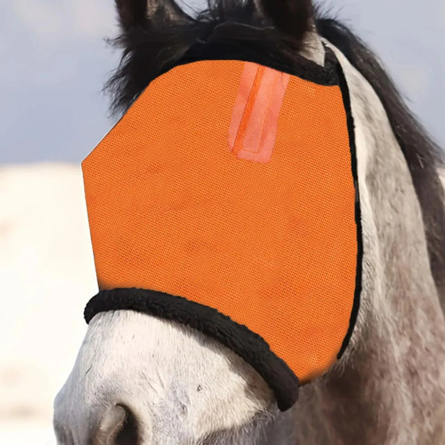 Anti Mosquito Horse Anti Fly Mesh Mask Adjustable Stretchy Horse Eye Shield Knitted Breathable Horse Fly Protective Cover