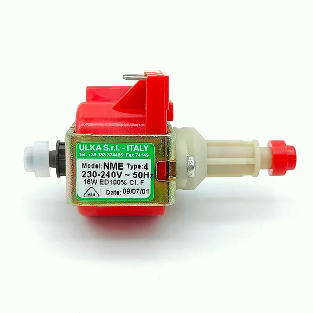 Italy ULKA NME4 AC 220V 230V 16W Mini Electromagnetic Pump Coffee Machine Water Pump Plunger Pump High Pressure Flow 50 cc/min