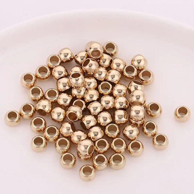 50pcs/Lot 8mm Gold Silver Hair Braid Beads Dreadlocks Hair Ring Braid Dreads Dreadlock Beads Cuffs Clips Approx 4mm Hole