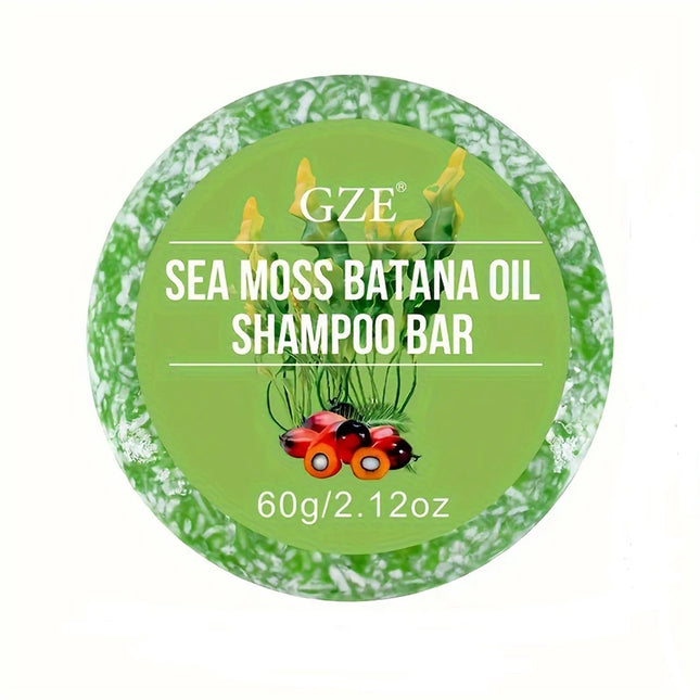 GZE SEA MOSS BATANA OIL SHAMPOO BAR Smoothes And Volumizes Hair, Healthy Hair Penetrates Root To Tip