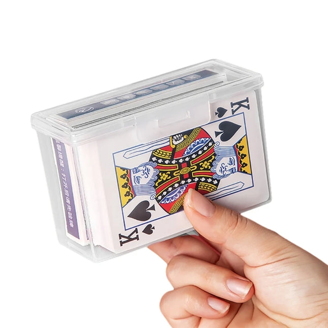 Portable Playing Card Case Container Plastic Gaming Card Holder Organizers