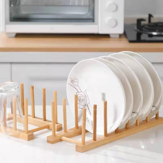 Kitchen Storage Organization Multi Functional Storage Rack Tableware Drainboard Woodiness Dish Drying Rack Kitchens Accessories