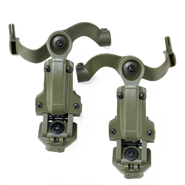 Shooting Headset Bracket Kit Multi-angle Rotation Helmet Rail Adapter Fit OPS Core ARC and Team Wendy M-LOK Rail Headphone Mount