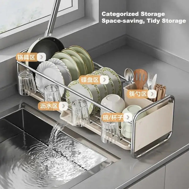Kitchen Drainage Rack Easy to Dry No Humidity Organizer Multifunctional Tableware ware Storage Shelf Kitchen Accessories