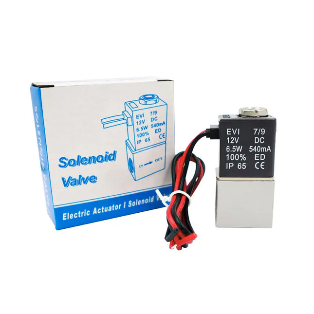DC 12V 24V 110V 220V Solenoid Valve 1/4" 1/8" 2 Way Normally Closed Direct-Acting Pneumatic Valves For Water Air Gas Hot