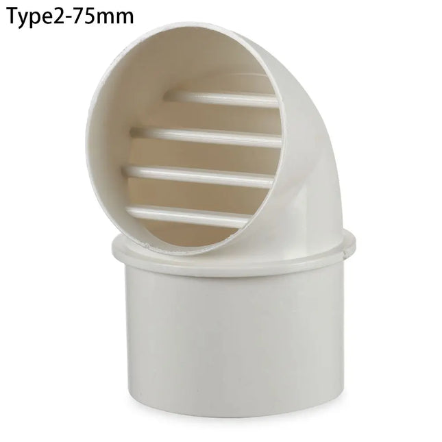 PVC Wall Ceiling Air Vent Ducting Ventilation Exhaust Grille Cover Home Tube Outlet Vent Cap