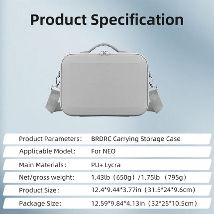 Drone Storage Box Portable Travel Carrying Case with Adjustable Shoulder Strap Handbag for DJI Neo Drone&DJI RC Smart Controller