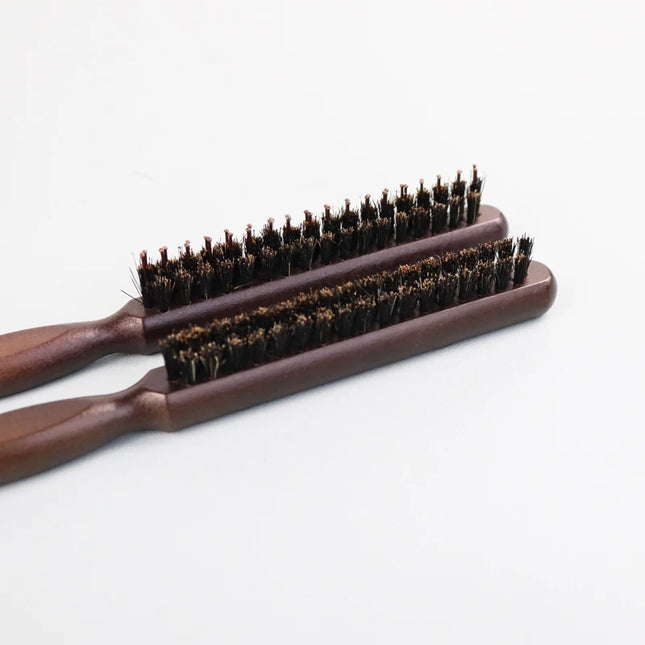 1 piece of wooden handle bristle anti-static hair care tearing hair brush for curly hair styling hair brush