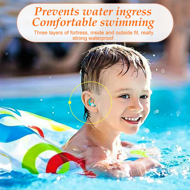Silicone Earplug For Children Swimming Ear Protection Noise Reduction Waterproof Sleeping Earplugs for 5-12 Year Old Children