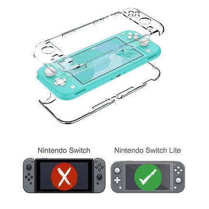 DATA FROG Protective Cover For compatible-Nintendo Switch Lite  Game Console Transparent PC Crystal Shell for Switch Lite