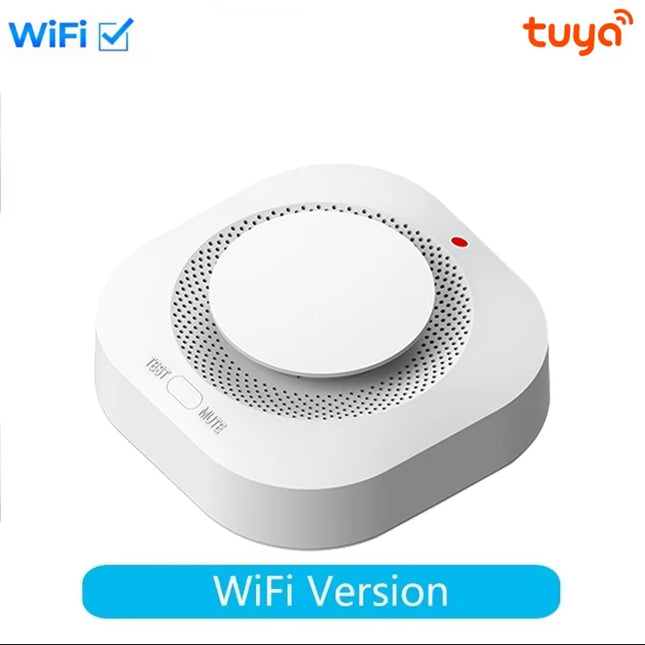 Tuya for Zigbee/Wifi Smart Smoke Detector Smart Fire Fire Protection Home Security Alarm Sound Light Alarm APP Control