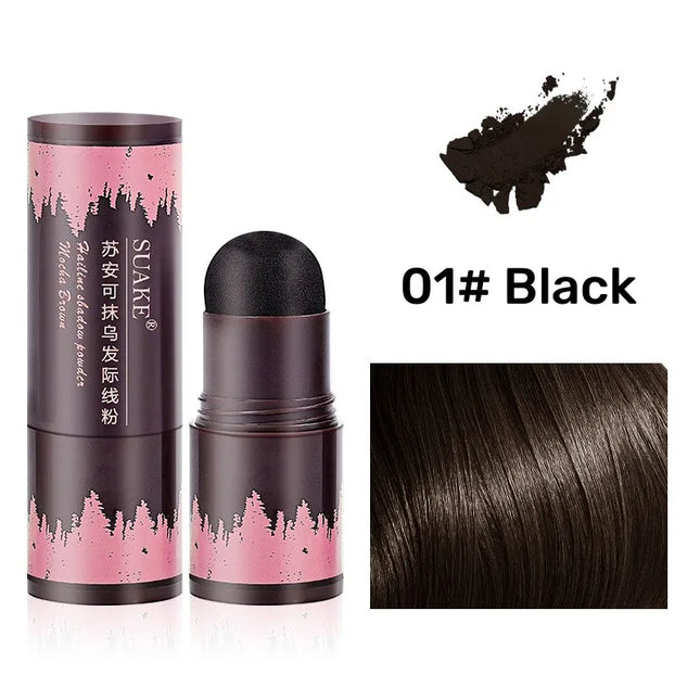 Waterproof Hairline Powder 2 Color Hair Roots Supplement Natural Black Brown Eyebrow Shape Supplement Stick Shadow Filler Powder