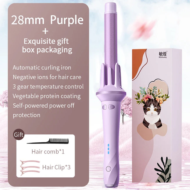 Automatic Hair Curler 28mm 32mm Auto Rotating Large Wave CurlingIron Temperature Adjustable Anion Fast Heating Hair Styling Tool