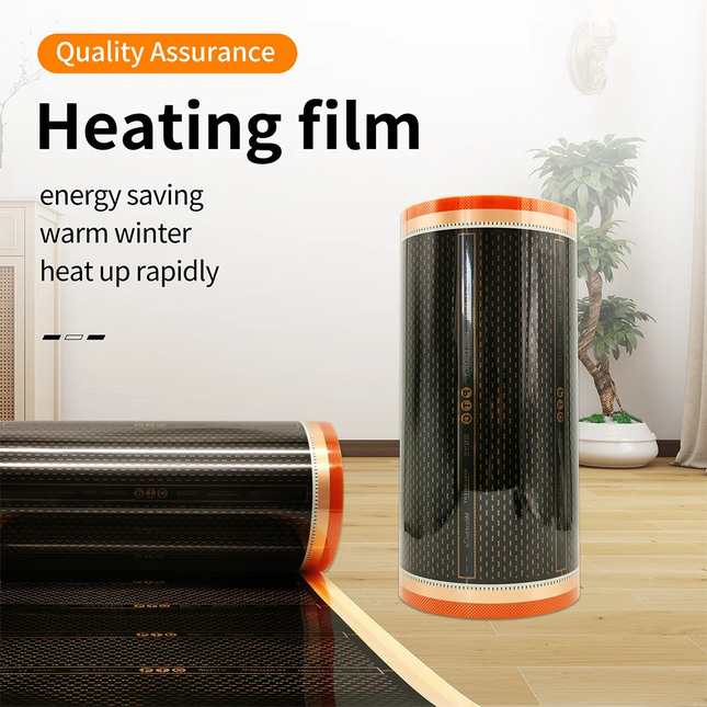 MINCO HEAT 240w/m2 New Graphene PTC Heating Film Infrared AC200~240V about 60C Warm Floor Heating Mat