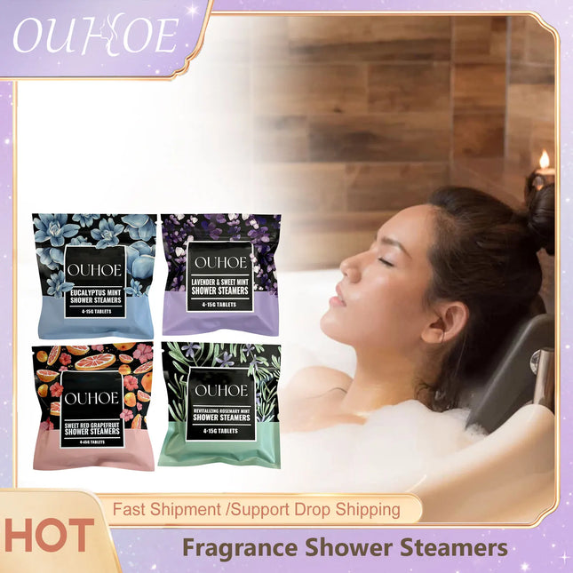 Shower Steamers Aromatherapy Tablets Vapor Scent Spa Bathbombs For Fatigue Stress Relief Sleep Relax Refreshing Shower Steamers