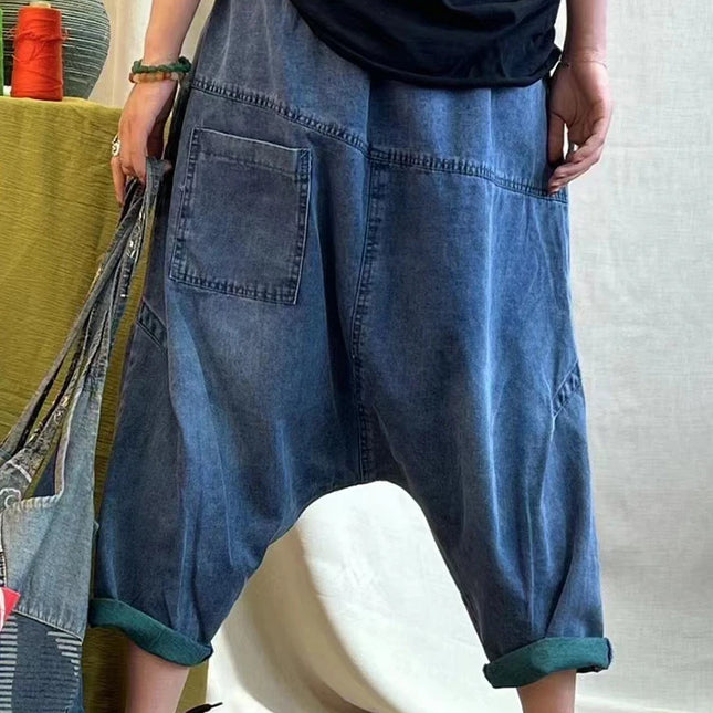 Max LuLu Design 2024 Spring Korean Loose Cross Pants Women Casual Harajuku Jeans Ladies Classic Oversized Vintage Denim Trousers
