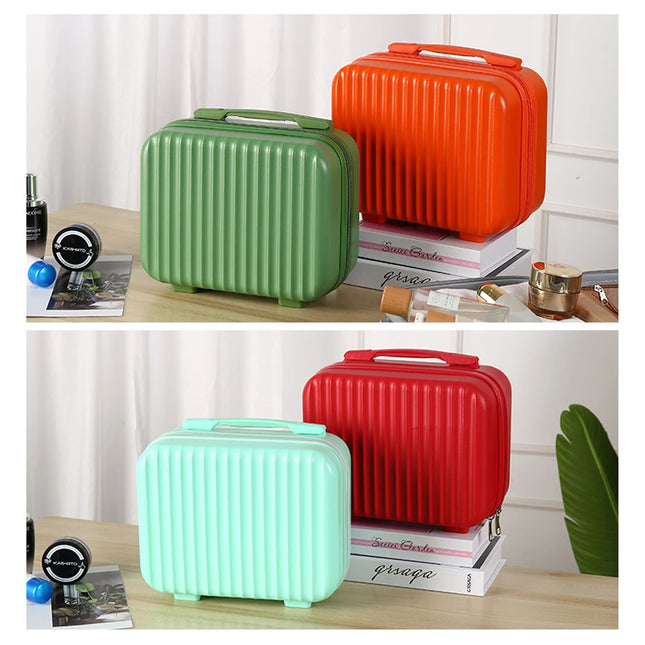 High Strength ABS Anti-scratch With Handle Small Women Travel Suitcase Luggage Compressive Material Size:30-14-22cm