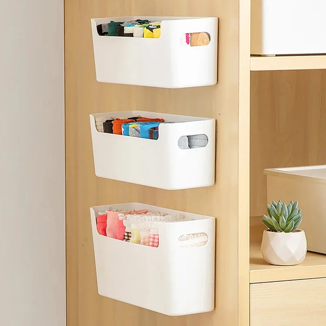 Kitchen Organizer Wall-mounted Kitchen Storage Organization Plastic Storage Rack Punch-Free Dish Drying Rack Accessories Shelf