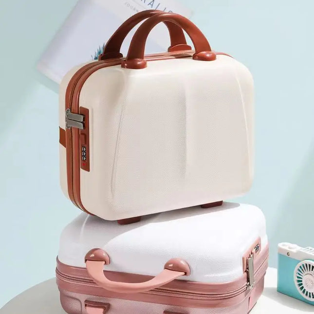 Travel Cosmetic Case Female Makeup Bag Fashion Hand Luggage Suitcase With Password Lock Storage Bag Boarding Organizer Case