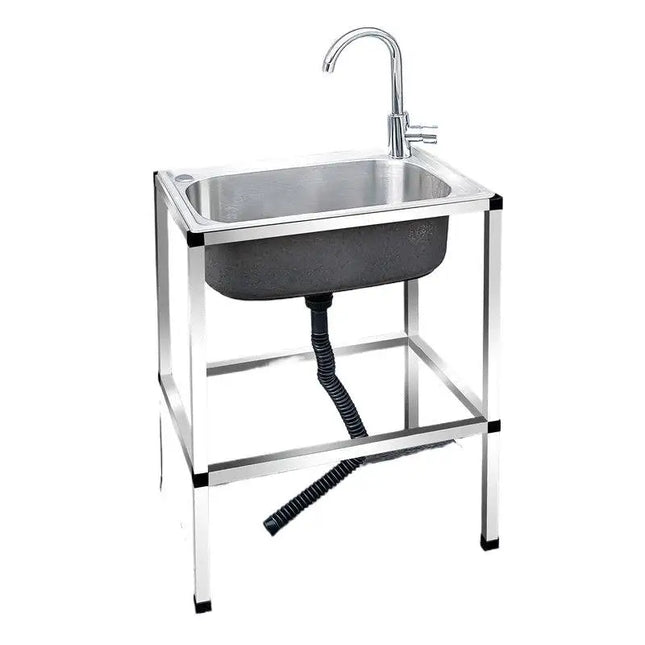 Kitchen Household 304 stainless steel sink Single sink with bracket Vegetable sink Dishsink Large single basin Wash basin