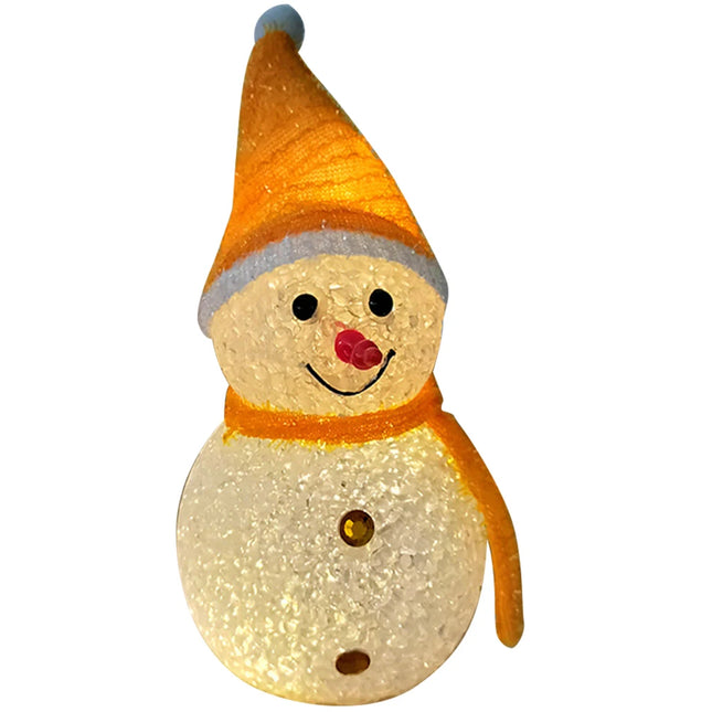 Christmas LED Light Battery Powered Snowman Garden Decor Light Warm White Lawn Landscape Lamp Waterproof Christmas Decoration