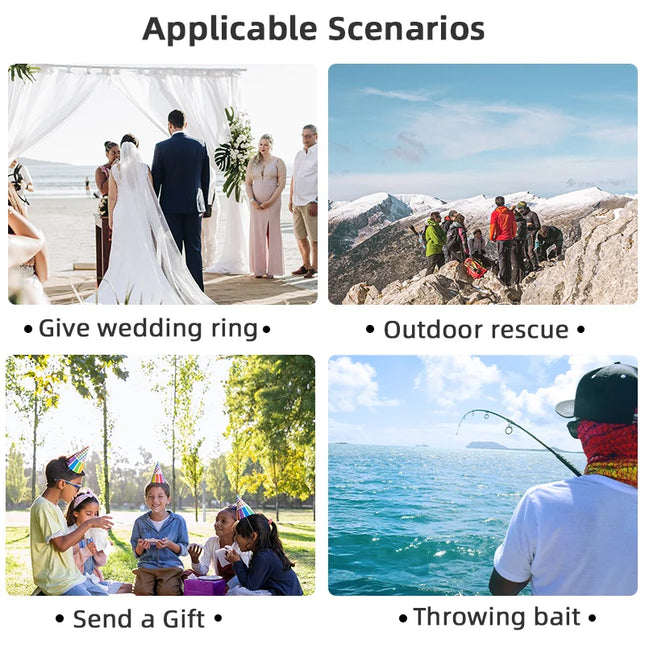 For DJI Air 3/Air 3S Universal Thrower Delivering Wedding Rings/Food/Fishing Bait Quick Release Airdrop System Drone Accessories