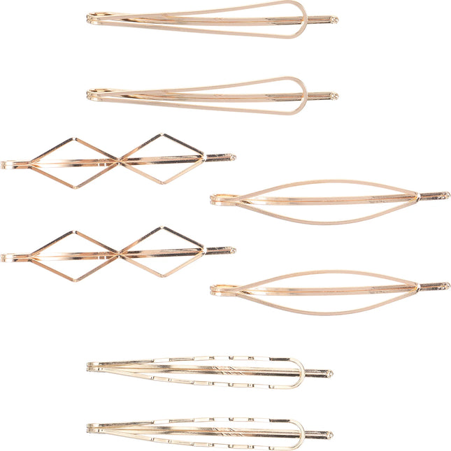 8pcs Golden Hairpin Elegant Metal Clip Headdress Barrette Girls Hairpins Bobby Pin Hairpin Accessories Hair Pins Stylish Hair