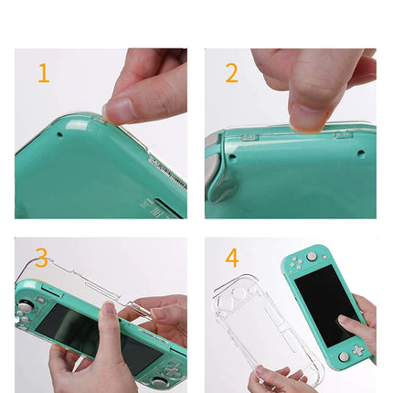 DATA FROG Protective Cover For compatible-Nintendo Switch Lite  Game Console Transparent PC Crystal Shell for Switch Lite