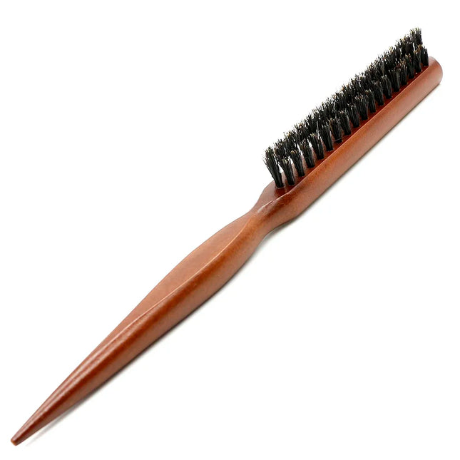 Professional Salon Teasing Back Hair Brushes Boar Bristle Wood Slim Line Comb Hairbrush Extension Hairdressing Styling Tools DIY