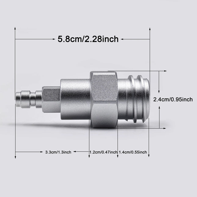 New Adapter for Soda Water Machine Maker to External Co2 Tank Bottle Adaptor Quick Disconnect Connector TR21-4