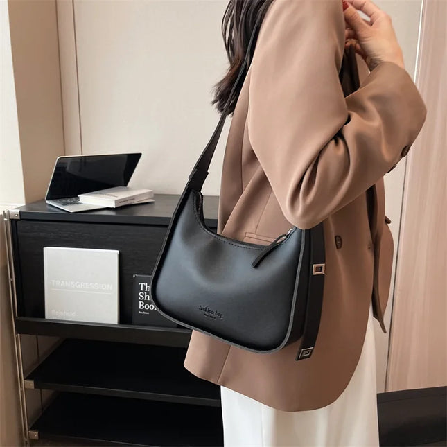 2024 New High end Fashion Women's Bag Versatile Texture Casual Shoulder Underarm Bag Tide