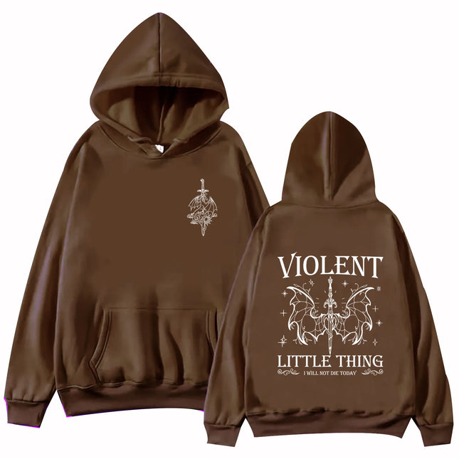 Violent Little Thing 2024 Hoodie Tops Fourth Wing Fan Gift Sweatshirt Dragon Rider Long Sleeve Regular Spring and Summer Unisex