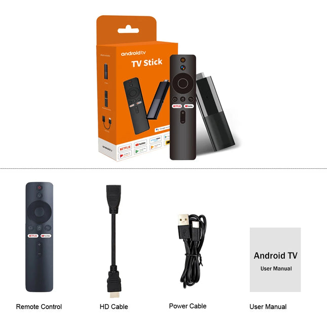 Salange M98 Y10 Smart TV Stick Android 14 ATV Allwinner H618 Support 4K 8K 2.4G/5G Dual WIFI Airplay Preinstalled APP TV Stick