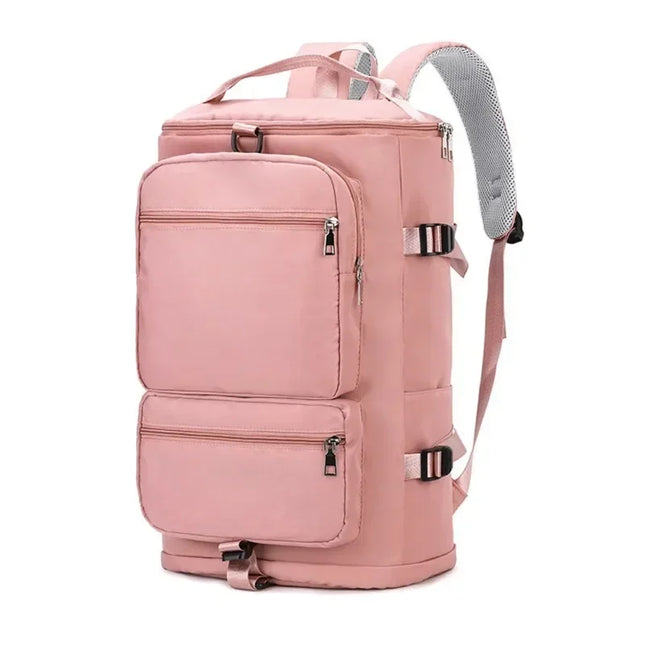 Women Large Travel Backpacks Waterproof Stylish Casual Daypack Bags with Luggage Strap Backpack Ladies Sports Yoga Luggage Bags