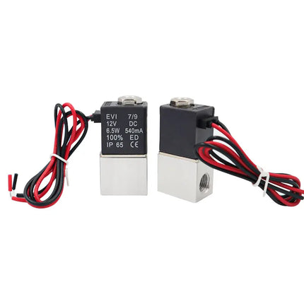 DC 12V 24V 110V 220V Solenoid Valve 1/4" 1/8" 2 Way Normally Closed Direct-Acting Pneumatic Valves For Water Air Gas Hot